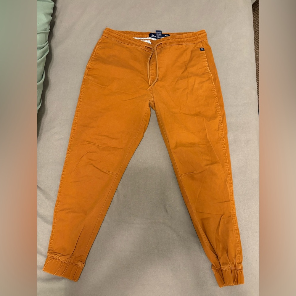 Men's Orange Jogger Pants